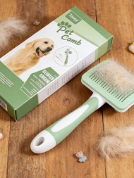 1 pet comb needle comb dog cat comb button comb dog comb cat comb dog cat grooming pet supplies comb