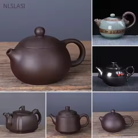 Classic Yixing Purple Clay Teapot Raw Ore Zhu Mud Xishi Beauty Kettle Chinese Filter Tea Infuser Hou