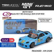Mini GT 1195 Mazda RX-7 RE-Amemiya 2025 D1GP RHD MGT01195-R Sealed Box