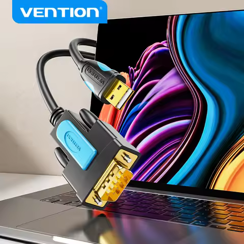 Vention USB to RS232 male serial data cable 9-pin RS232 USB cable for electronic display electronic 