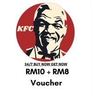 [ᴀᴜᴛᴏᴄʟᴀɪᴍ] KFC Voucher RM10 + 8 OFF | 2 in 1 Instant Digital Vouchers Sticker