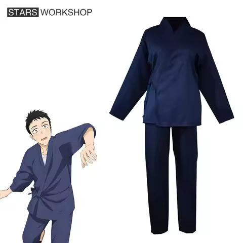 Anime My Dress-Up Darling Gojo Wakana Cosplay Costumes Men Women Dark Blue Leisure Home Kimono