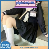 Student cyanosis basic jk uniform sailor suit college style spring and summer school uniform set