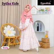 SyanKids - Syifaa Gamis Anak Perempuan Ellora Premium Set Hijab Syari