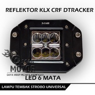 LAMPU TEMBAK KLX CRF REFLEKTOR UNIVERSAL NEW DTRACKER LED LENSA BOHLAM