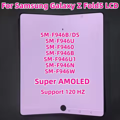 Super AMOLED Original For Samsung Z Fold5 5G SM-F946B/DS F946U F9460 F946B F946 LCD Display Touch Sc
