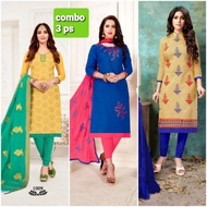 3PCS COMBO PUNJABI SUITS OFFER PRICE