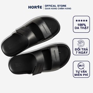 [ Horse Store ] - Unisex Men's and Women's Leather Sandals HORSE Store Fashion - QN01