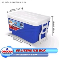 ✙ ♛ ◵ ✧ ◧ OROCAN HIGH-QUALITY COOLER BOX CHEST INSULATED COOLER ICE BOX 65 LITERS ICE BOX