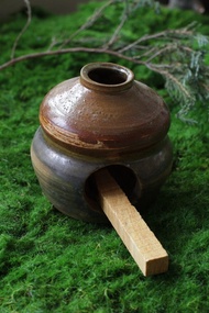 手工製作橡果造型陶瓷香爐聖木或白色鼠尾草超適用