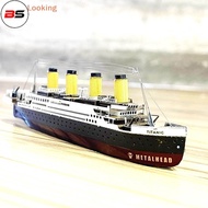 BS Color Titanic Puzzle DIY Cruise Ship Assembled Model Kits Children Educational Toys