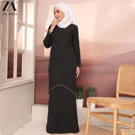 ZOE ARISSA BAJU KURUNG SULAM MODEN PLAIN Kurung Wudhu Friendly Kurung Labuh Ironless ORKED Kurung Sulam Moden Embroidery