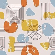 CRE8TIVE Self-Adhesive Wallpaper Geometric Abstract Stripes 30.5 x 300 cm Adhesive Film Furniture Or