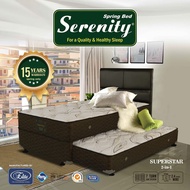 Spring bed merk Elite serenity superstar 2 in 1 kasur sorong