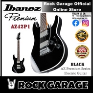 Ibanez AZ42P1 American Basswood Body Electric Guitar with HH Pickups and Rosewood Fingerboard - Blac