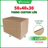 50x40x30 (3 lớp) - 5 thùng carton lớn chuyển nhà văn phòng