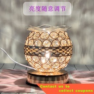 Essential Oil Fragrance Lamp Plug-in Crystal Essential Oil Lamp Bedroom Romantic Bedside Table Lamp Birthday Gift Small