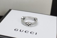 Gucci 互扣式雙G 18K玫瑰金戒指 6/7/8號 香港正品直供