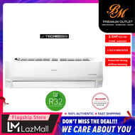 Sharp R32 J-Tech Inverter (AHX24VED &amp; AUX24VED) 2.5hp Inverter Air Conditioner R32 Aircond - 5 Star Energy Saving