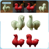 [mojotorw7] Cute Horse Figurine Modern Ceramic Horse Statue for Desk Bedroom Living Room