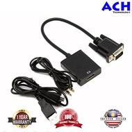 VGA to HDMI Converter + Audio Input VGA Laptop to HDMI Monitor