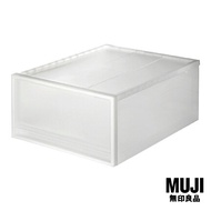 มูจิ กล่องเก็บของโพลีโพรพิลีน - MUJI PP Storage Box / Wide / M (W44 x D55 x H24 cm)