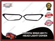 TOYOTA WIGO 2017+ Head Lights Cover Matte Black Head Lamp Headlight