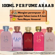 100ml Perfume Arab Minyak Wangi Arab Yara Ameerat Mayar Wangian Perempuan Tahan Lama