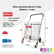 Giken Aluminium Market Trolley Available In 2 Sizes Medium / Large