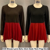 1039 blouse lycra / baju murah borong