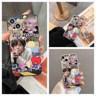 Korean Men Group BTS Member V Kim Taehyung ins Style Phone Case Soft Shock-resistant Protective Case Suitable for Apple iPhone 14/13/12/11 Promax iPhone 6/7/8 Plus XS/XR 501