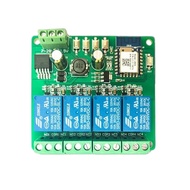 Tuya 4-way DC5/7-28V WiFi Blue-tooth Remote Control Relay Module Mobile Phone APP Control Switch Poi