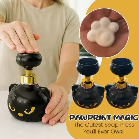 Cute Cat Paw Foam Soap Dispenser Funny Cute Cat Paw Flower Shape Foam Soap Pump Bottles Cat Lover Gi