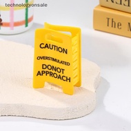 [Tech] Overstimulated Caution Sign Hair Claw Clip,Yellow Caution Hair Clip,Do Not Approach Sign Hair