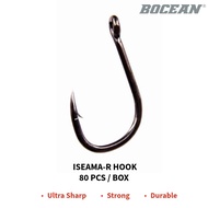 BOCEAN ISEAMA RING HOOK 80pcs/Box Carbon Hook Fishing Matakail Pancing Mata Kail Iseama Alat Pancing