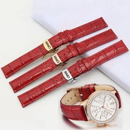 Suitable for ORIS ORIS Genuine Leather Watch Strap Women Women Women's Red Strap Accessories 12 14 1