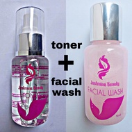 Toner + facial wash jusmine beauty - justmine beauty - justmine ecer - justmine beauty skincare