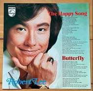 順豐包郵 Robert Lee 李小龍的弟弟 李振輝 ‎– The Happy Song / Butterfly  舊版⿊膠唱⽚片 市⾯難搵 /Chinese /English record 原裝正版