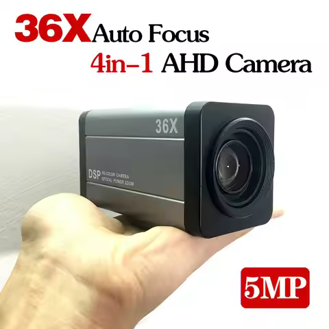 HD 4in1 2mp 1080P AHD Auto Focus Zoom BOX Camera 36X Optical Zoom 2MP CVI TVI CVBS Metal Housing Sec