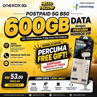 ONEXOX VIP POSTPAID B50 XOX 5G 600GB HIGHSPEED UNLIMITED DATA CALL HOTSPOT