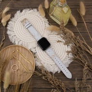 淡藍色花朵圖案淺藍蘋果錶帶 Apple Watch 4/5/6/7/8/9/SE/Ultra