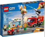 全新樂高 Lego City 60214 Fire Burger Bar Fire Rescue 現貨未開靚盒, 如配合 60226, 31109, 76139, 60215 玩最好