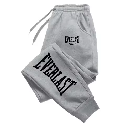 EVERLAST Men Women Jogging Sweatpants Running Trousers Fleece Streetwear Sport Oversized Jogger Swea