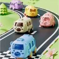 500ml Bus-shaped drinking water bottle, children's drinking bottle with car and bus character