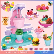 [Prettyia1] Pretend Ice Cream Maker Toy Early Learning Safe Materials Educational Toys for Gifts Boys Girls Kids Holiday Present Aged 3-8