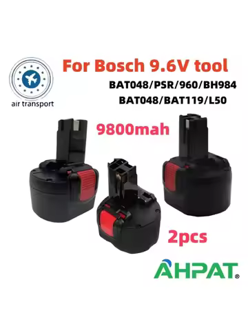 For Bosch 9.6V 9800mAh NI-MH Replacement Battery BAT100 PSR960 BAT048 BAT119 BH984 BPT1041 23609 326