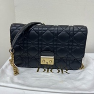Dior 大mini黑金羊皮Miss Dior斜背包