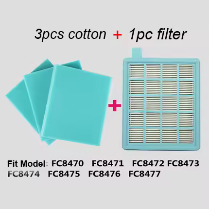 4pcs/Lot Filter Mesh Hepa Filter Buffalo-Mistral For Philips Vacuum Cleaner FC8645 FC9320 FC9321 FC9