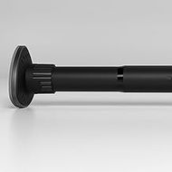 Oxdigi Room Divider Curtain Rod Long 102.8-122.4 Inches/Matt Black Tension Curtain Rod/No Drill,Never Rust,Heavy Duty,Adjustable,Thickened Pipe Wall/Spring Tension Rod for Window,Bathroom,Bedroom