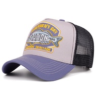 2025 Creative Fashion New Net Hat STATION Fish Truck Hat Mens Street Hip Hop Hat Womens Daily Sports